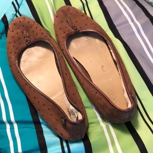UGG Sherpa Lined Leather Flats